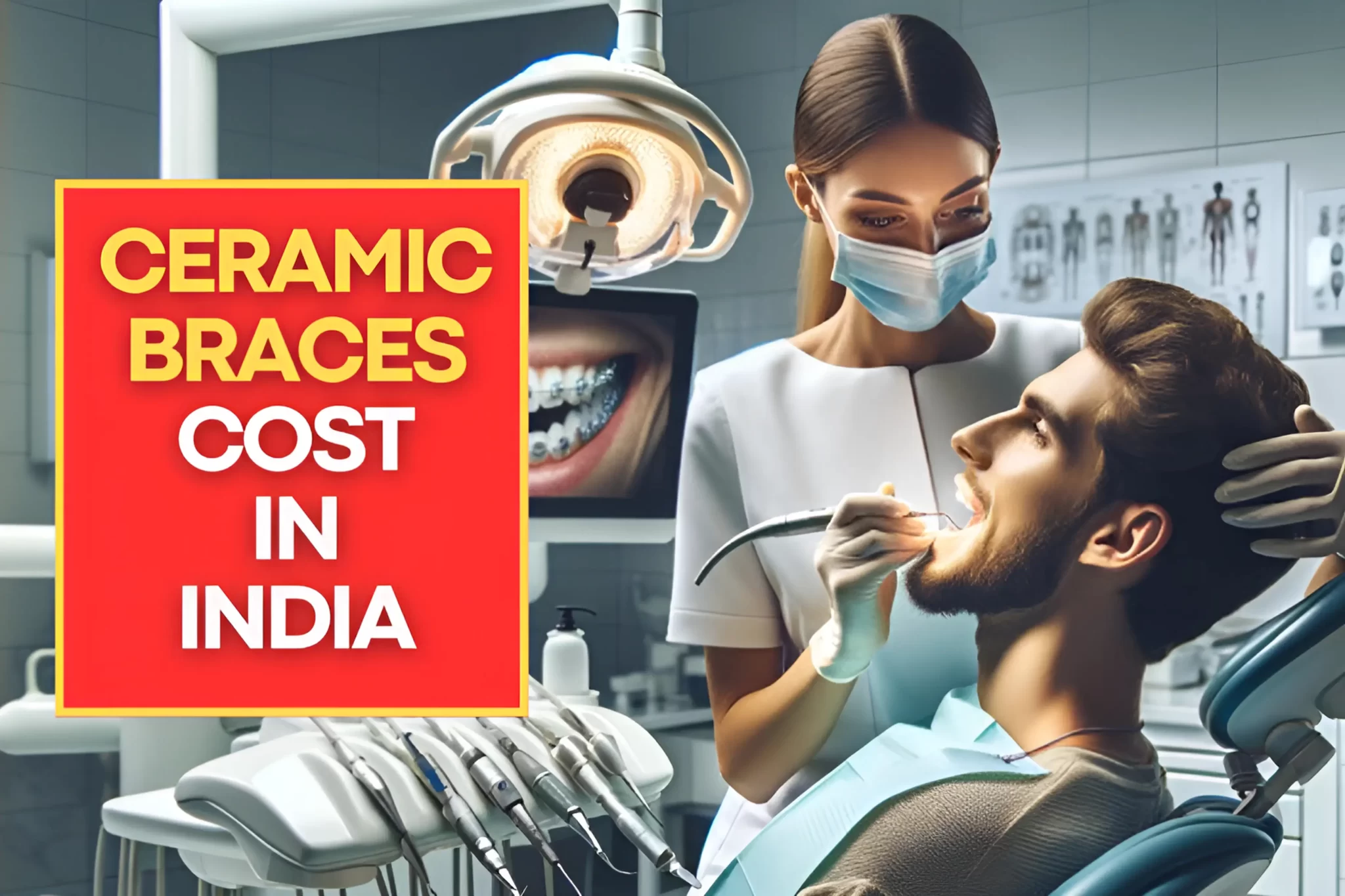 Ceramic braces cost in India