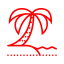 beach vector icon
